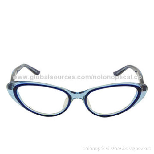 Fashion cat shape acetate retro eyeglass frames, logo can be printed